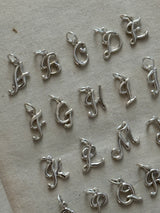 antique alphabet charm|シルバー925|セレクト