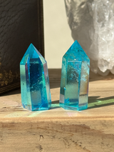 【MOMOMOON】アクアオーラミニタワー 2点セット |aqua aura|天然石・鉱石・パワーストーン【SC081-6】
