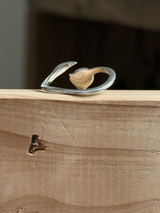 フリーサイズ 一輪のバラリング 10号〜16号程度調整可能| silver925 | Rose