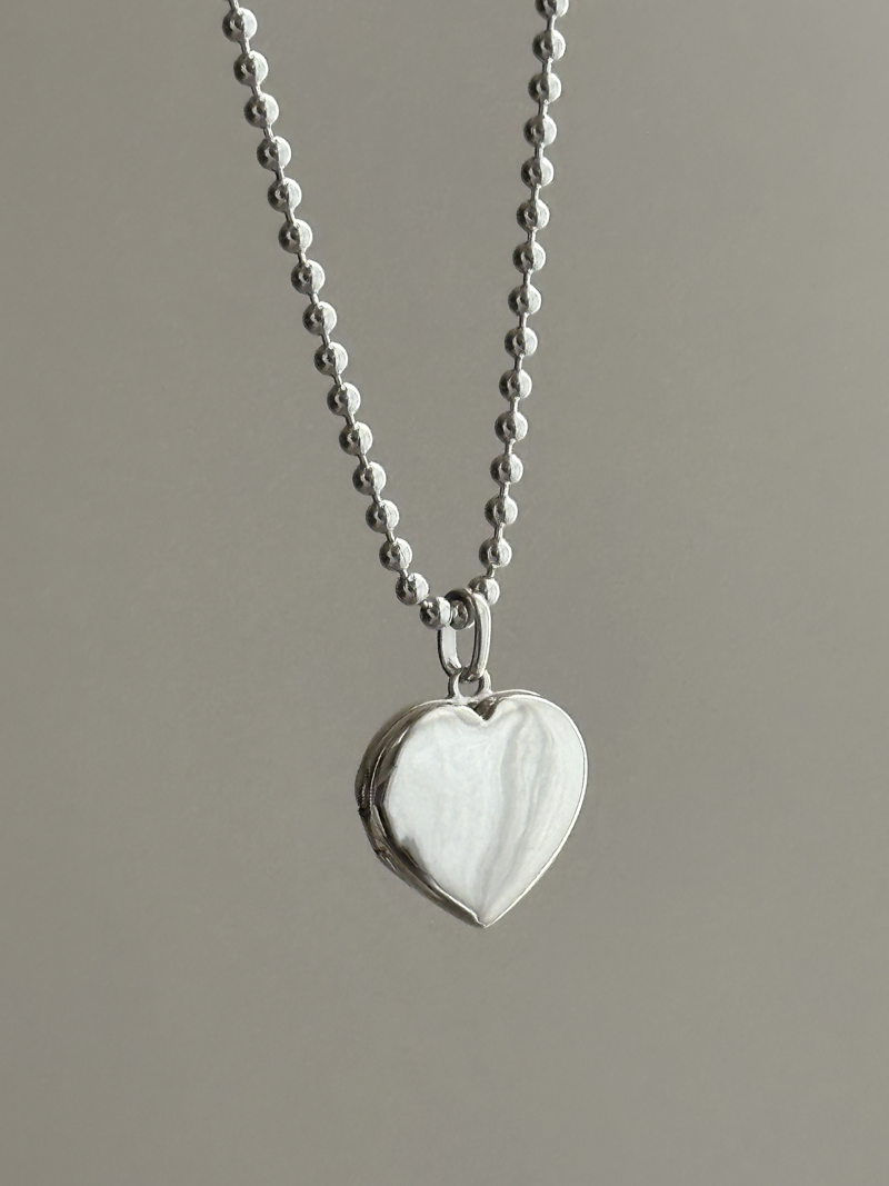 表+内側刻印【お好きな刻印お入れします】hidden message Locket pendant  Type:Heart