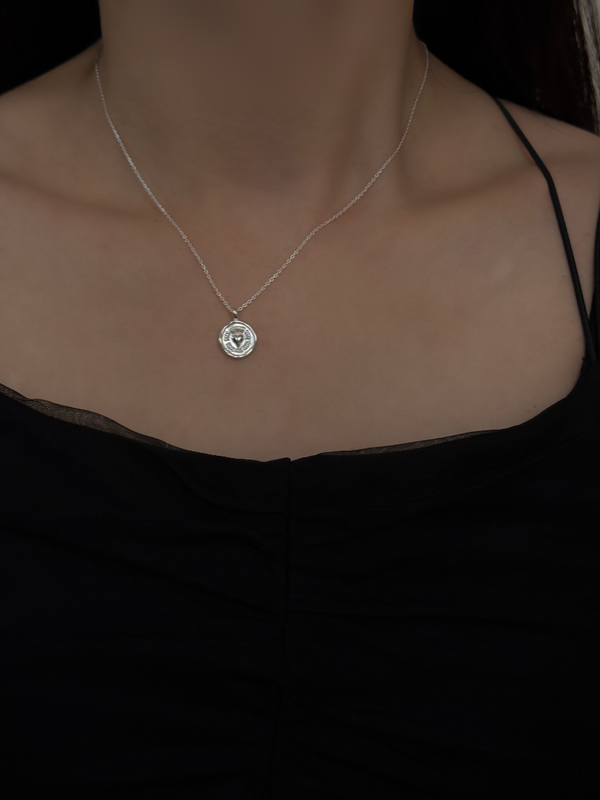 Heart Plate Necklace
