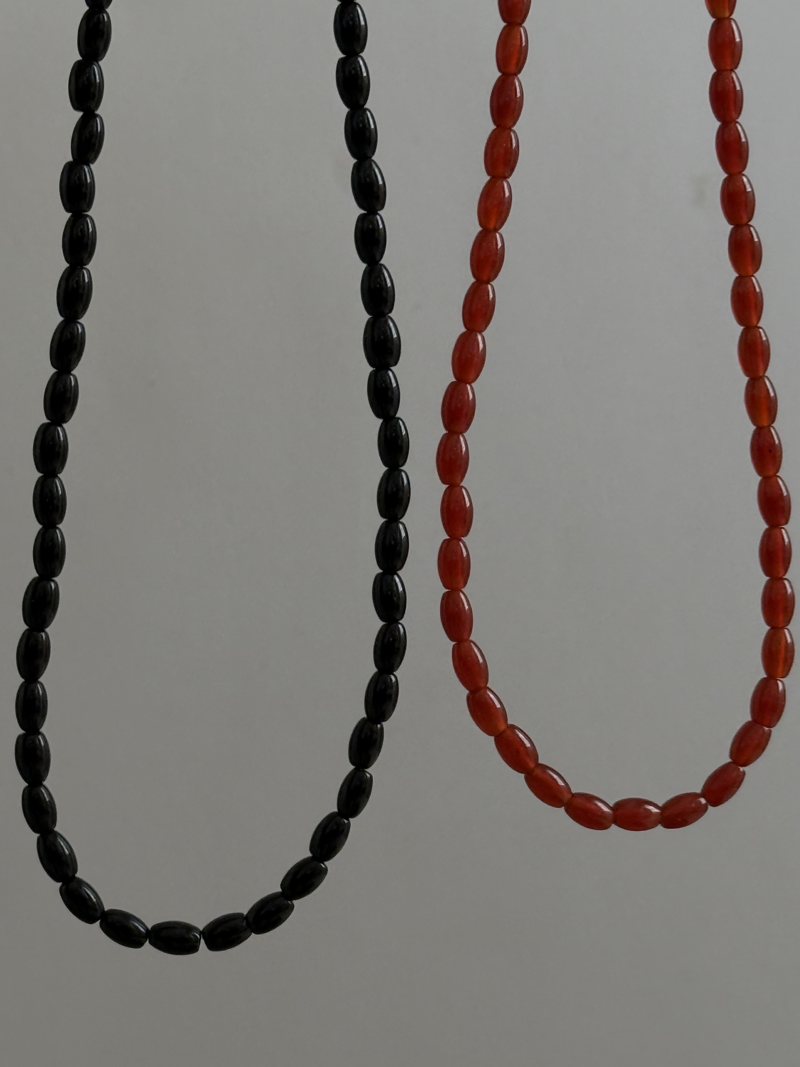 Onyx,Red Onyx Beadsnecklace