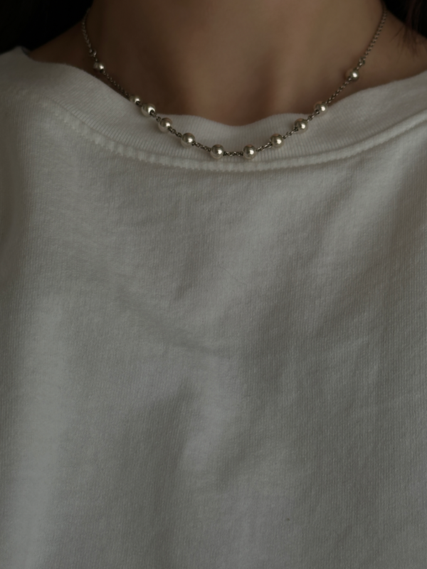 5mm Ball Necklace/38cm+5cm