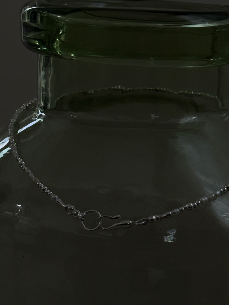 Silver925×天然石｜B/バロックパールのチョーカーネックレス 39cm（Reeplushハンドメイド）