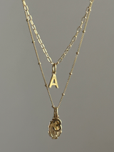 受注生産・金メッキK18GP加工【J】- Dot design - Pendant necklace Chain