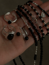 Onyx,Red Onyx Drop chain pierce