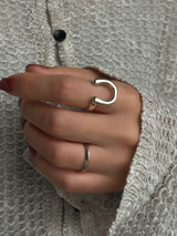 フリーサイズ ホースシューリング 10号〜16号程度調整可能| silver925 | 馬蹄