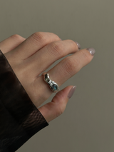 Labradorite combination bumpy Ring