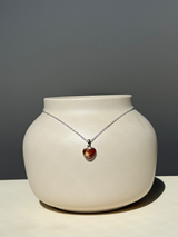 【MOMOMOON】チベット産宝石質アンデシン ハート型 ペンダントトップ  | 天然石・鉱石・パワーストーン