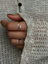 フリーサイズ 一輪のバラリング 10号〜16号程度調整可能| silver925 | Rose