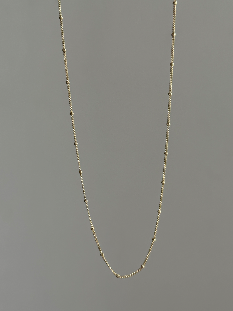 K18GP【J】- Dot design - Pendant necklace Chain