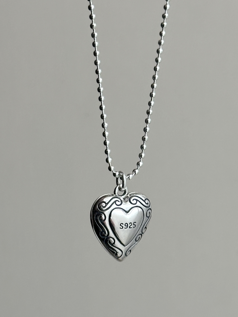 Plump Heart Necklace 41cm+6cm
