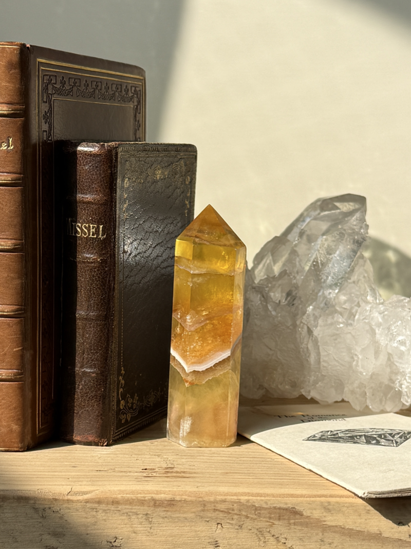MOMOMOON】イエローフローライト タワー |fluorite|天然石・鉱石
