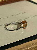 【MOMOMOON】インペリアルトパーズ ラフカットリング：9号 | 天然石・鉱石・パワーストーン