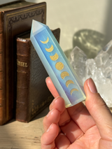 【MOMOMOON】オブシディアンオパール 月の満ち欠け   |Obsidian Opal|パワーストーン【SC081-5】