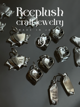 両面刻印【お好きな刻印お入れします】hand craft -Heart Ribbon-