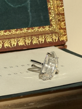 【MOMOMOON】ハーキーマダイヤモンド ラフカットリング：フリーサイズ| 天然石・鉱石・パワーストーン