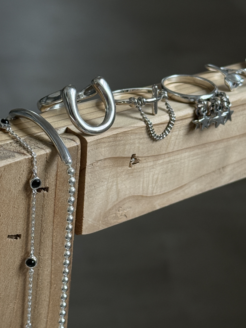 STAR shower Ring 12号,14号| silver925 | 星 | 軽量 – Reeplush