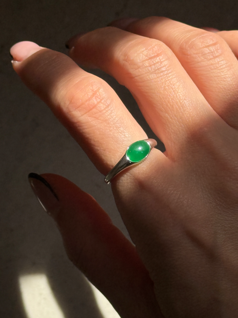 Green jade Ring/約12号〜15号