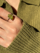 【MOMOMOON】スフェーン ラフカットリング：13号 | 天然石・鉱石・パワーストーン