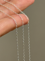 【AZ1.0 】 華奢 小豆チェーン 1mm幅 | 40cm,45cm,50cm【刻印アイテムセット割対象】