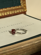 【MOMOMOON】ガーネット ラフカットリング：フリーサイズ| 天然石・鉱石・パワーストーン
