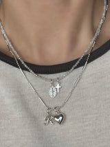Silver925×天然石｜6月誕生石 ムーンストーン ミニチャーム ネックレス 41cmまたは40cm+アジャスター5cm（Reeplushハンドメイド）