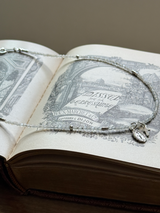 Silver925×天然石｜6月誕生石 ムーンストーン ミニチャーム ネックレス 41cmまたは41cm+アジャスター4.5cm（Reeplushハンドメイド）