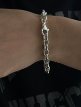 7.5mm fat oval chain bracelet 19cm