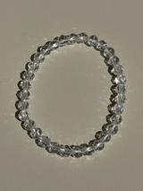 【MOMOMOON】高品質 手磨き水晶 /6mm  Star cut Crystal Bracelet  /Brazil