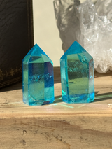 【MOMOMOON】アクアオーラミニタワー 2点セット |aqua aura|天然石・鉱石・パワーストーン【SC081-6】