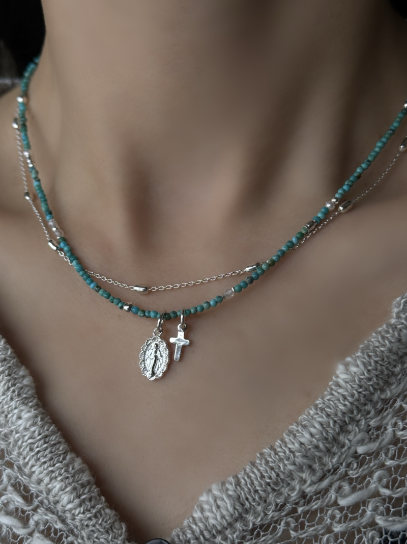 Silver925×天然石|12月誕生石 トルコ石(ターコイズ) ミニチャーム Silver925×天然石|12月誕生石 トルコ石(ターコイズ) ミニチャーム