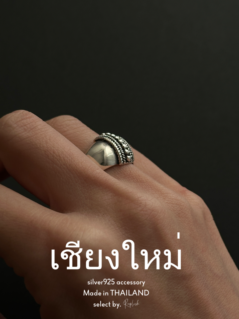 【Chiengmai silver】Viṣṇu Ring 12号/20号【made in THAILAND 】