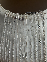 7.2×3.5mm Long Cable Chain Necklace 40cm,50cm |シルバー925【セット割引対象外】