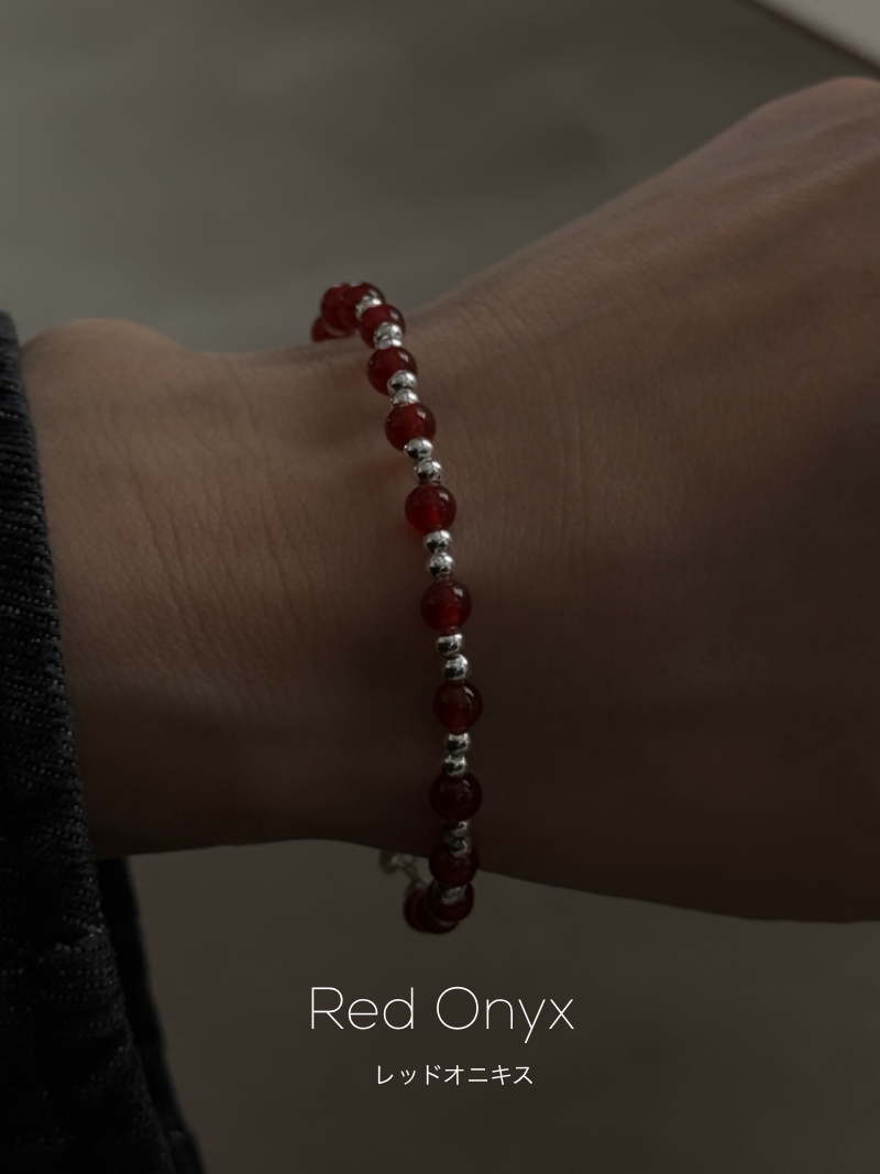 Onyx,Red Onyx Beads bracelet