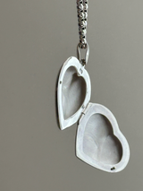 両面刻印【お好きな刻印お入れします】31×31mm Big Heart Locket pendant
