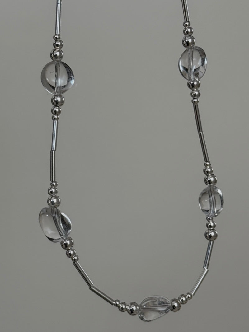 Water drop Crystal beads Necklace