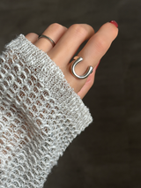 フリーサイズ ホースシューリング 10号〜16号程度調整可能| silver925 | 馬蹄