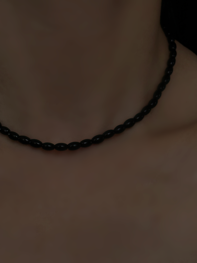 Onyx,Red Onyx Beadsnecklace