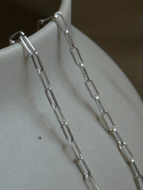 【セット割引対象外】2.3mm幅 フラットアズキチェーンネックレス  | 40cm