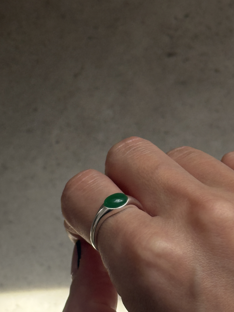 Green jade Ring/約12号〜15号