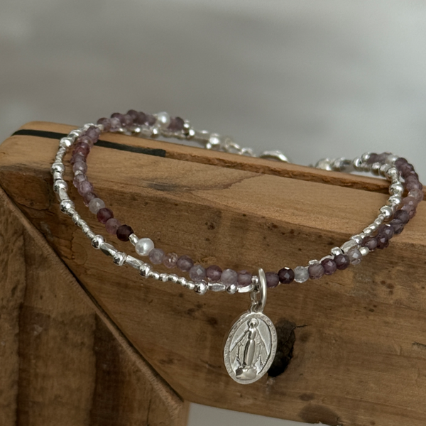 シルバー925 ハンドメイドアクセサリーセット シルバー925 八芒星 ハート チャーム ネックレス ネックレス