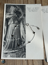 Onyx chain bracelet 16.5〜19cm | silver925 | 華奢