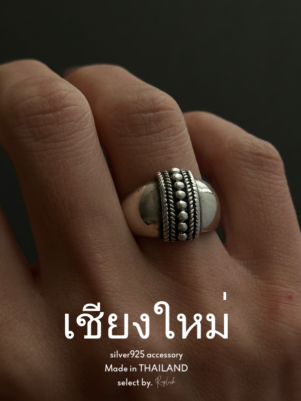 【Chiengmai silver】Viṣṇu Ring 12号/20号【made in THAILAND 】