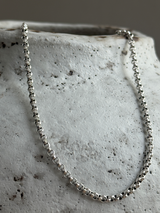 3mm High Dome chain Necklace 40cm,50cm,60cm |シルバー925【セット割引対象外】
