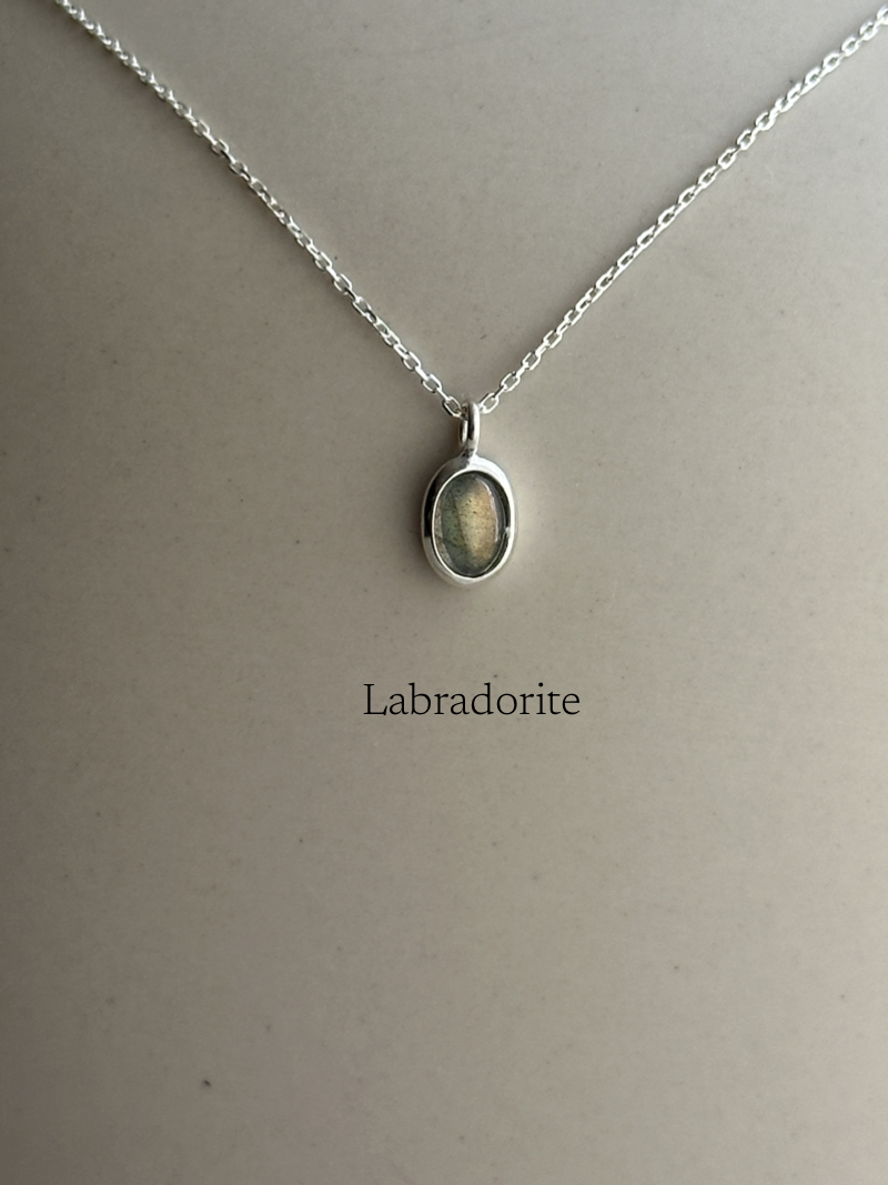10×5mm stone necklace 40cm