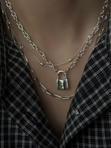 10×4mm幅 フラットロングアズキチェーンネックレス  | 45cm |フックタイプ