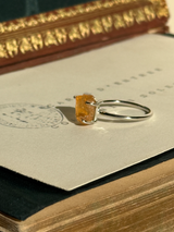 【MOMOMOON】インペリアルトパーズ ラフカットリング：13.5号 | 天然石・鉱石・パワーストーン