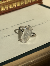 【MOMOMOON】ハーキーマダイヤモンド ラフカットリング：フリーサイズ| 天然石・鉱石・パワーストーン