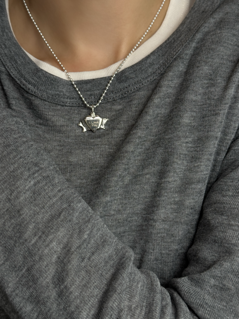 両面刻印【お好きな刻印お入れします】hand craft -Heart Ribbon-